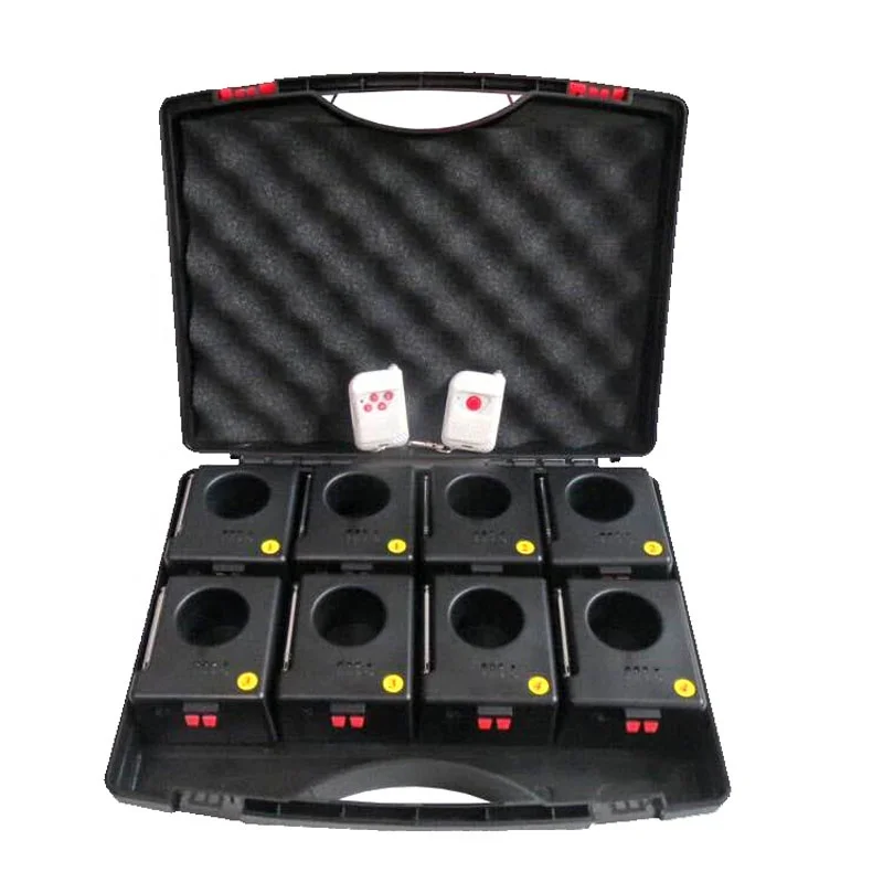 8 Cues Wireless Remote Control Fire Stage Fountain Fireworks Pyrotechnics Firing System Cold Pyro Machine for Wedding