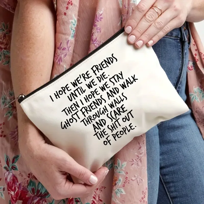 1 pc Stylish Cosmetic Bag pattern Personalized Makeup Bag Travel Toilet Storage Bag Cosmetic Pouch bachelorette party gift