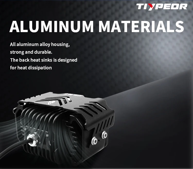 TIYPEOR Auxiliary Headlight Spotlight for Motorbike Fog Light Motorcycle Super Bright High Power Headlamp IPX8 Waterproof details