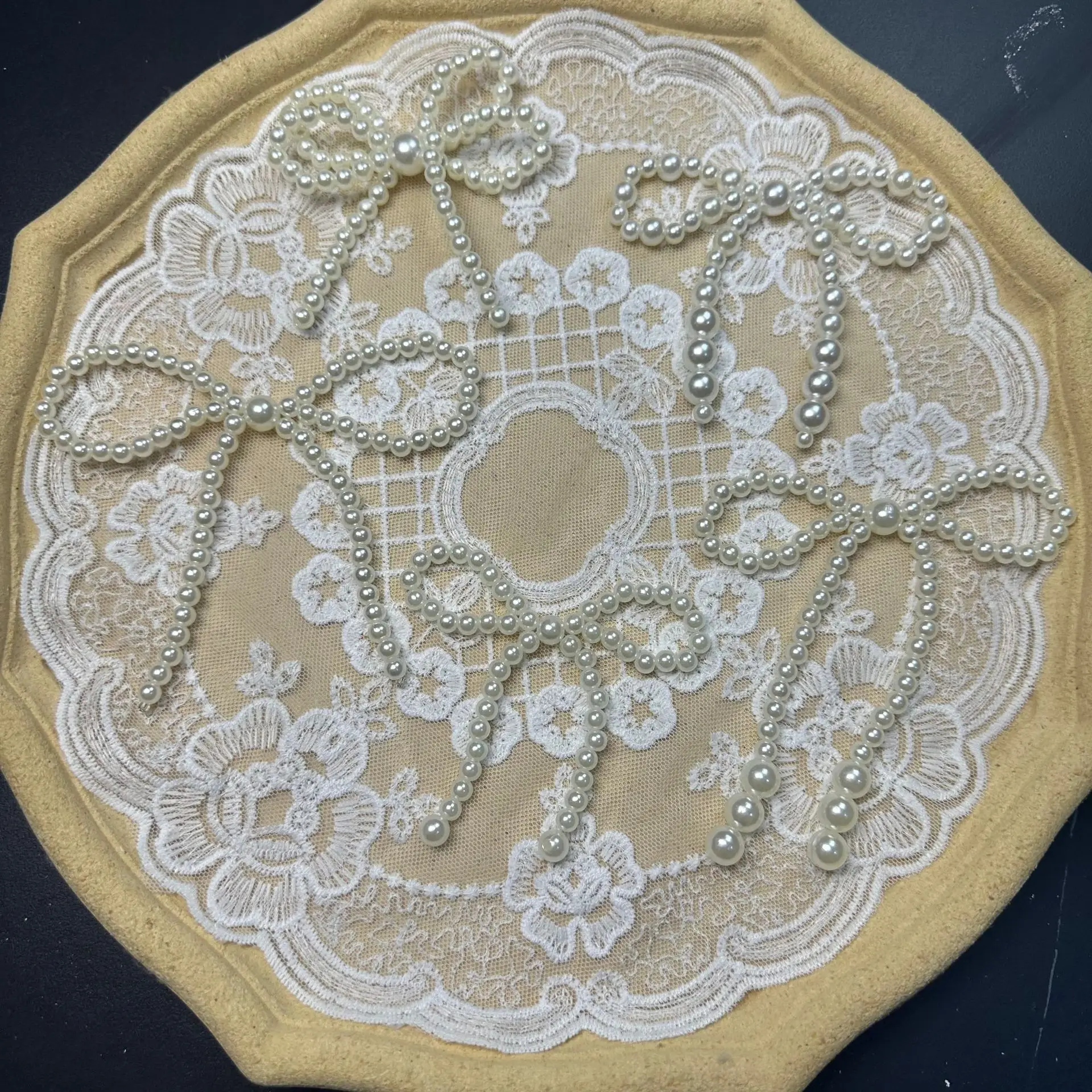 Pearl Bow DIY Handmade Weaving Accessories Hair Shoes Flowers Bags Wedding Accessories Bouquet Accessories Pearl Strings
