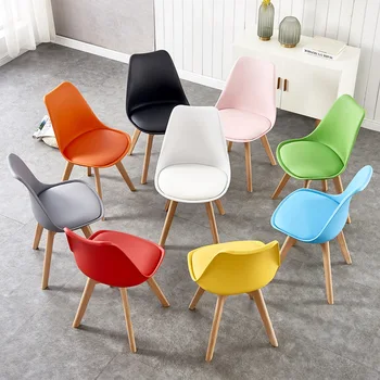 Modern Dining Chair Nordic Home Chair Minimalist Backrest Chair for Dining Room, Living Room