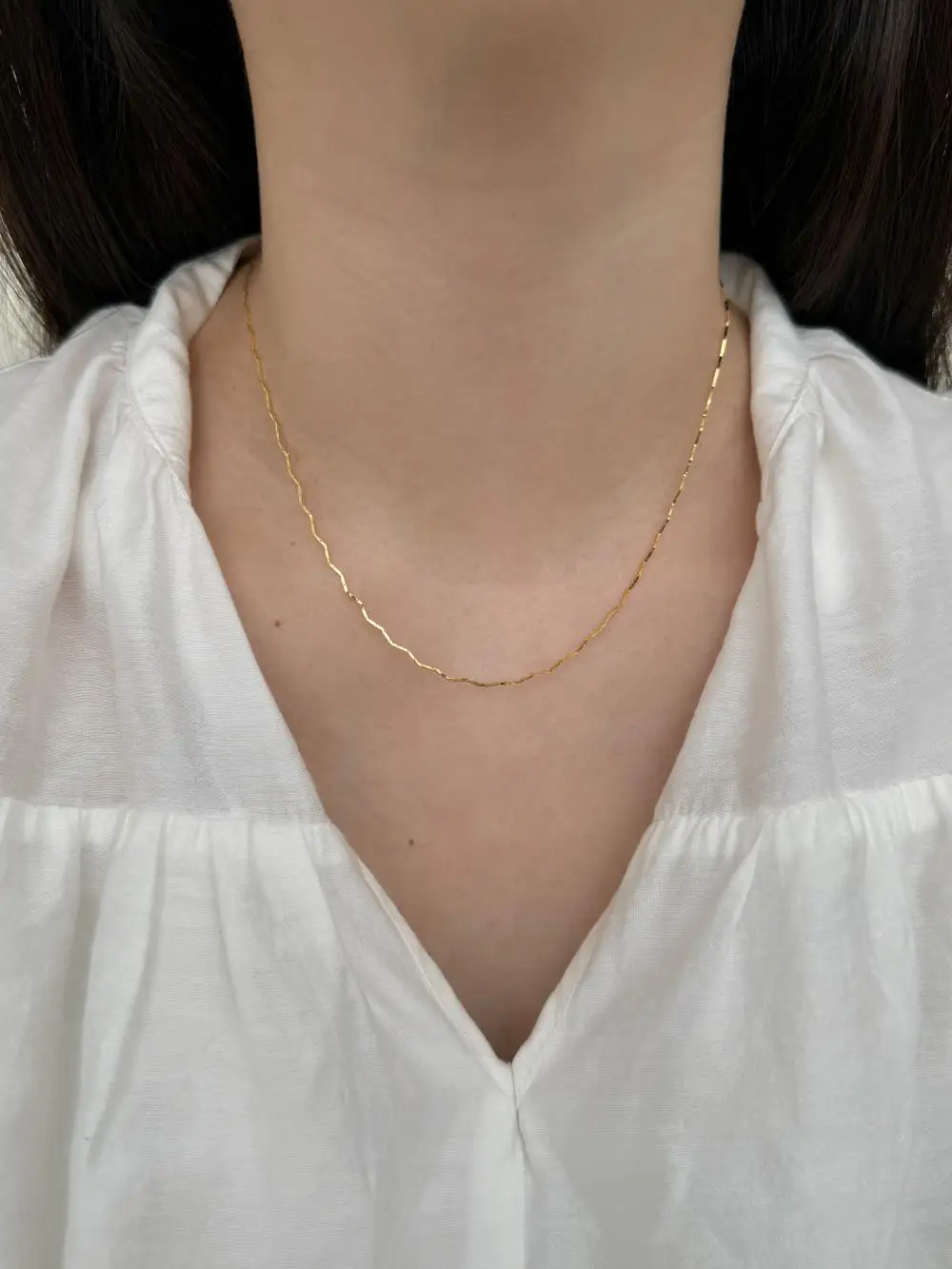 KAKODIY Daily Simple Fashion New Fine Jewelry 925 Sterling Silver Wave Chain Necklace for Women detail 6