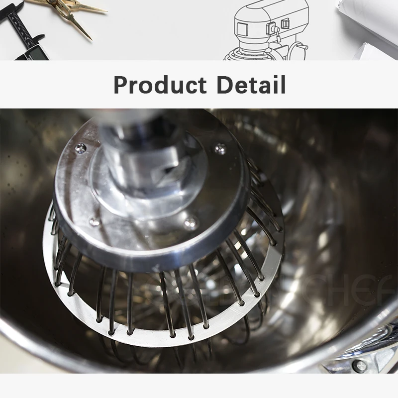 Multi Function Three Speed Levels Blender Electric Food Mixer 100l Planetary Mixer Cake Mixer 100liter