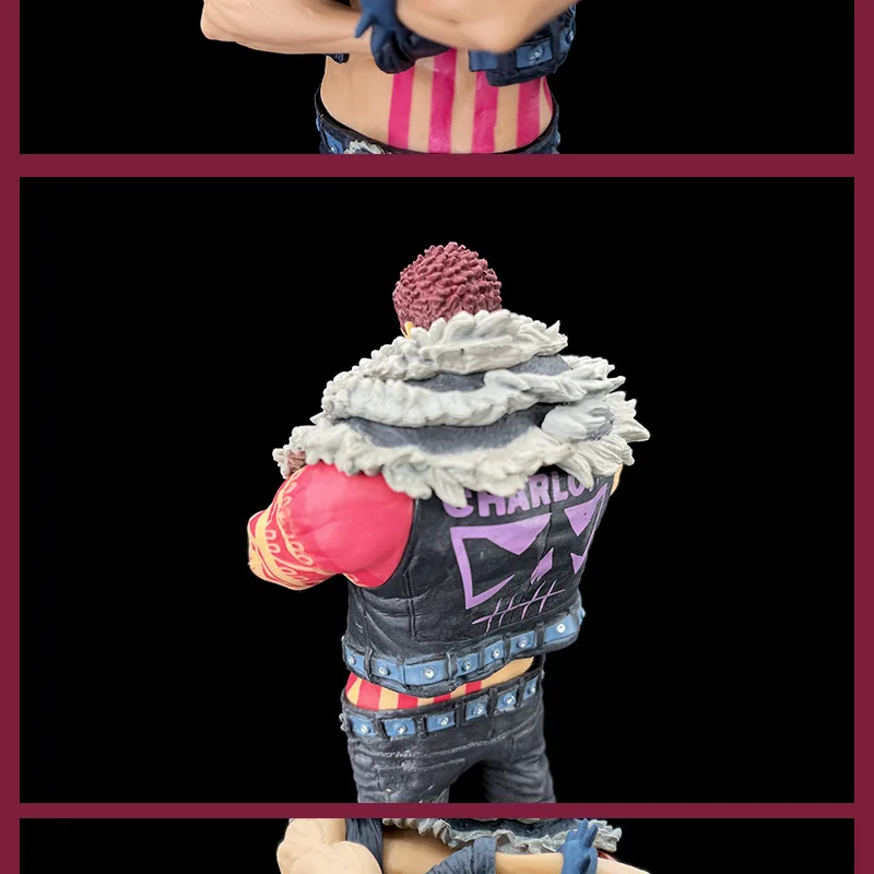 UMA PEDAÇO, Figura de Charlotte Katakuri,PVC Ação Figura 24 cm, caráter de  desenho animado, boneca periférica, ornamentos de desktop de computador,  artista de montagem, rei do estilo, figura em caixa