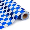 Cuadros azules y blancos