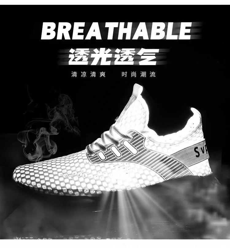 Flying Woven Mesh Men's Shoes New Summer Breathable Hollow Sports Shoes