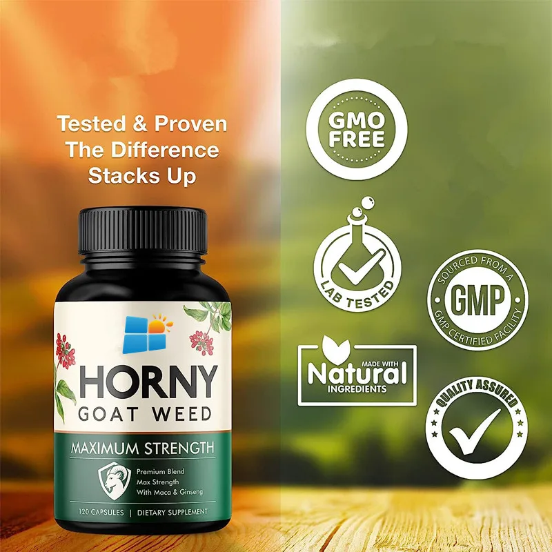 Oem/odm/obm Energy Supplement Goat Weed Capsules Tongkat Ali Maca Root