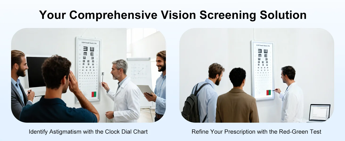 Multi-functional Chart Options Digital Visual Test Distance Led Acuity Eye Vision Test Chart Visual Chart