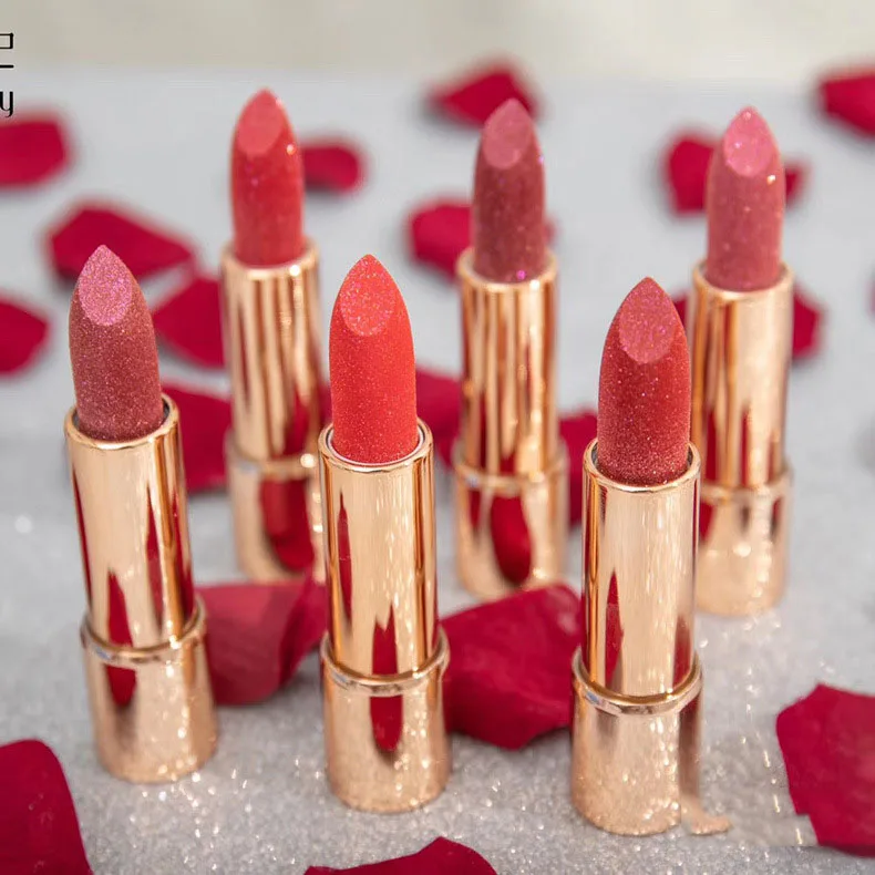 
 Блестящая губная помада дисплей текстура и цвет не так легко пятно чашки Матовая жидкая губная помада комплект 6 видов цветов в наличии  