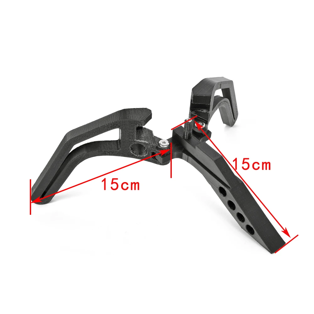 Supporto Per Arco Compound Da Tiro, Cavalletto Kick Rack Nero - SHARROW, 18x9.9x1.8 Cm - Foto 2