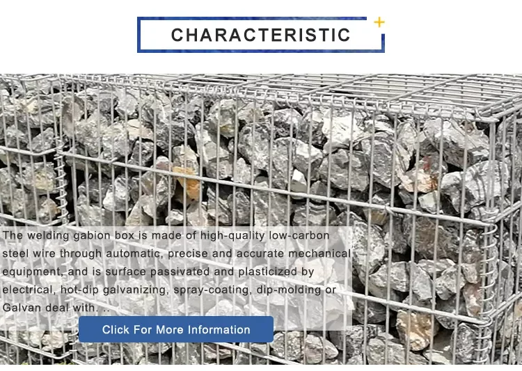 Cheap Price Galvanized Welded Rock Gabion Basket Garden Fence Gabion