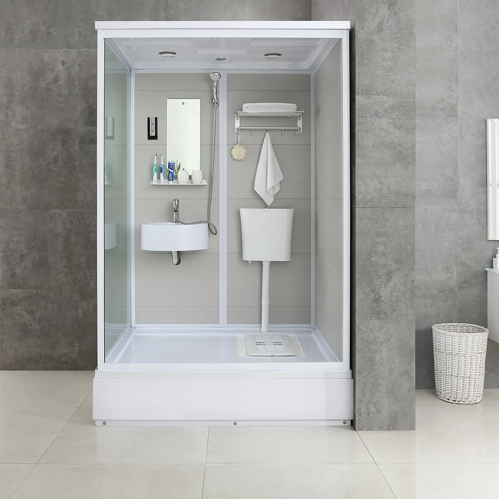 All In One Bathroom Unit Prefabricated Modular Shower Room With Toliet ...