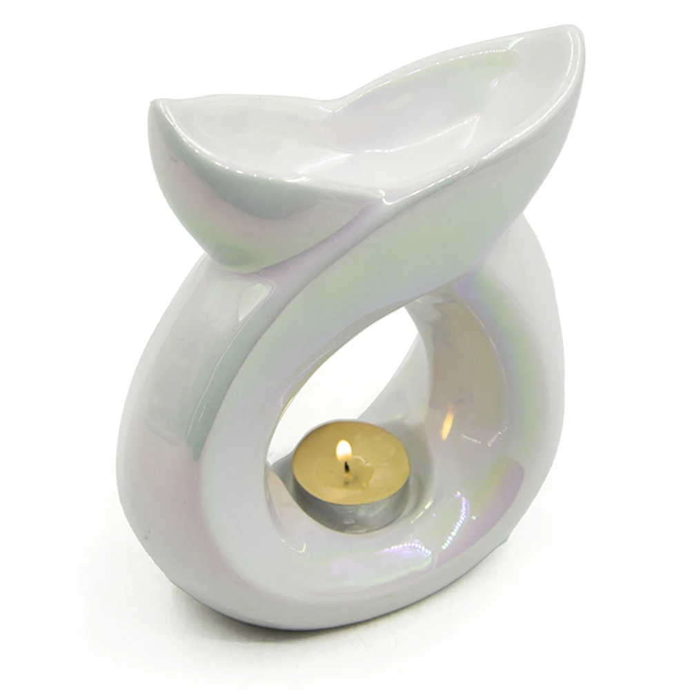 Factory Wholesale 8 Character Form Luxury Wax Burners Modern Incense Burner Holder Ceramic Candle Oil Burner Wax Warmer Holder