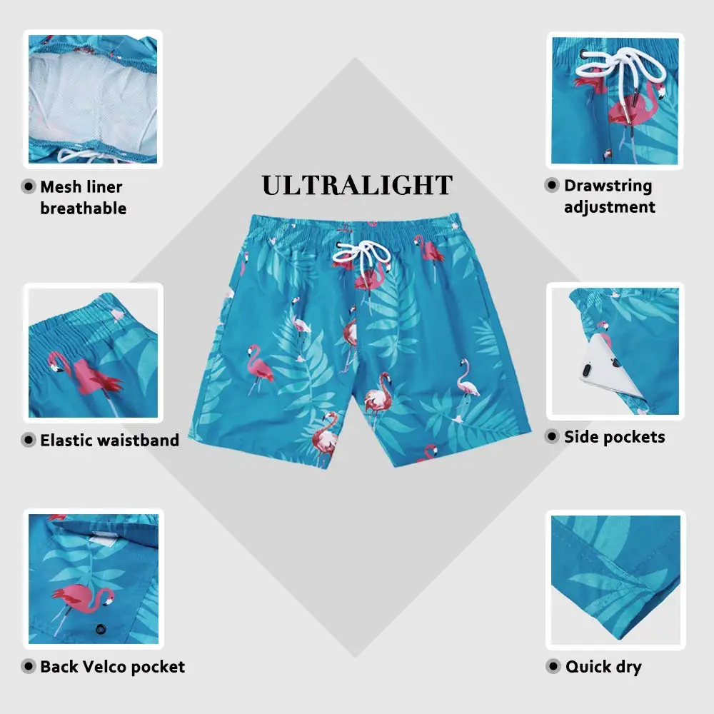 custom 100% polyester swimming prints shorts high quality breathable swim shorts for men42_voghion.com