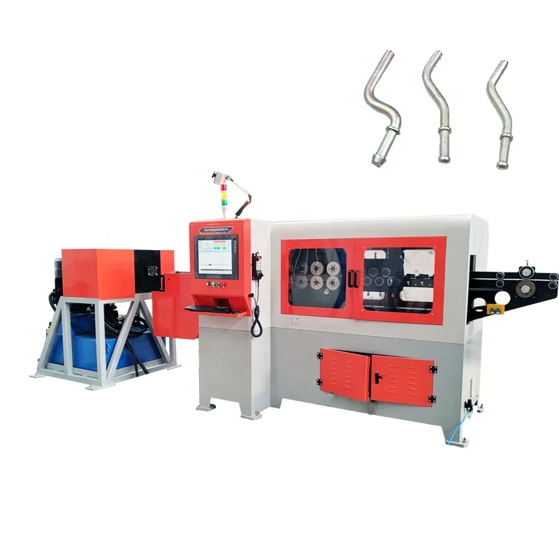 High Quality Silencer Hanger Hook Making Forming Equipment Combined 3d Wire Bending Machine and Rivet End Making Machine