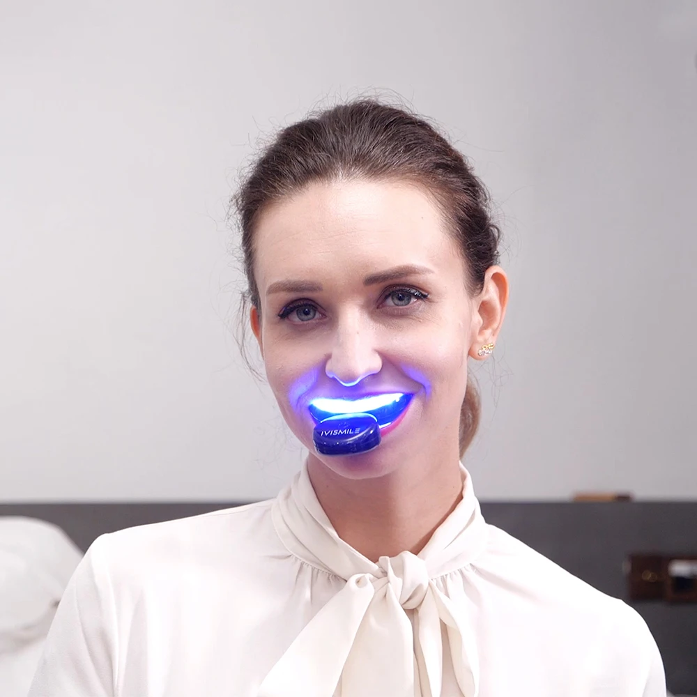 IVISMILE ホワイトニングキット ブルーライト 32LED 家庭用 3*2ml