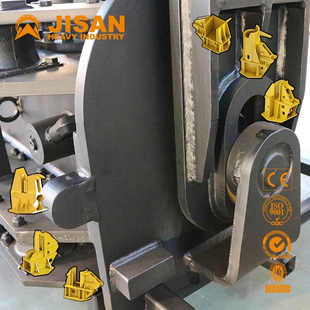 Guardrail Post Ice 330d Excavator Mounted Vibro Hydraulic Static Pile Driver Price Hammer for Skid Steer Loader