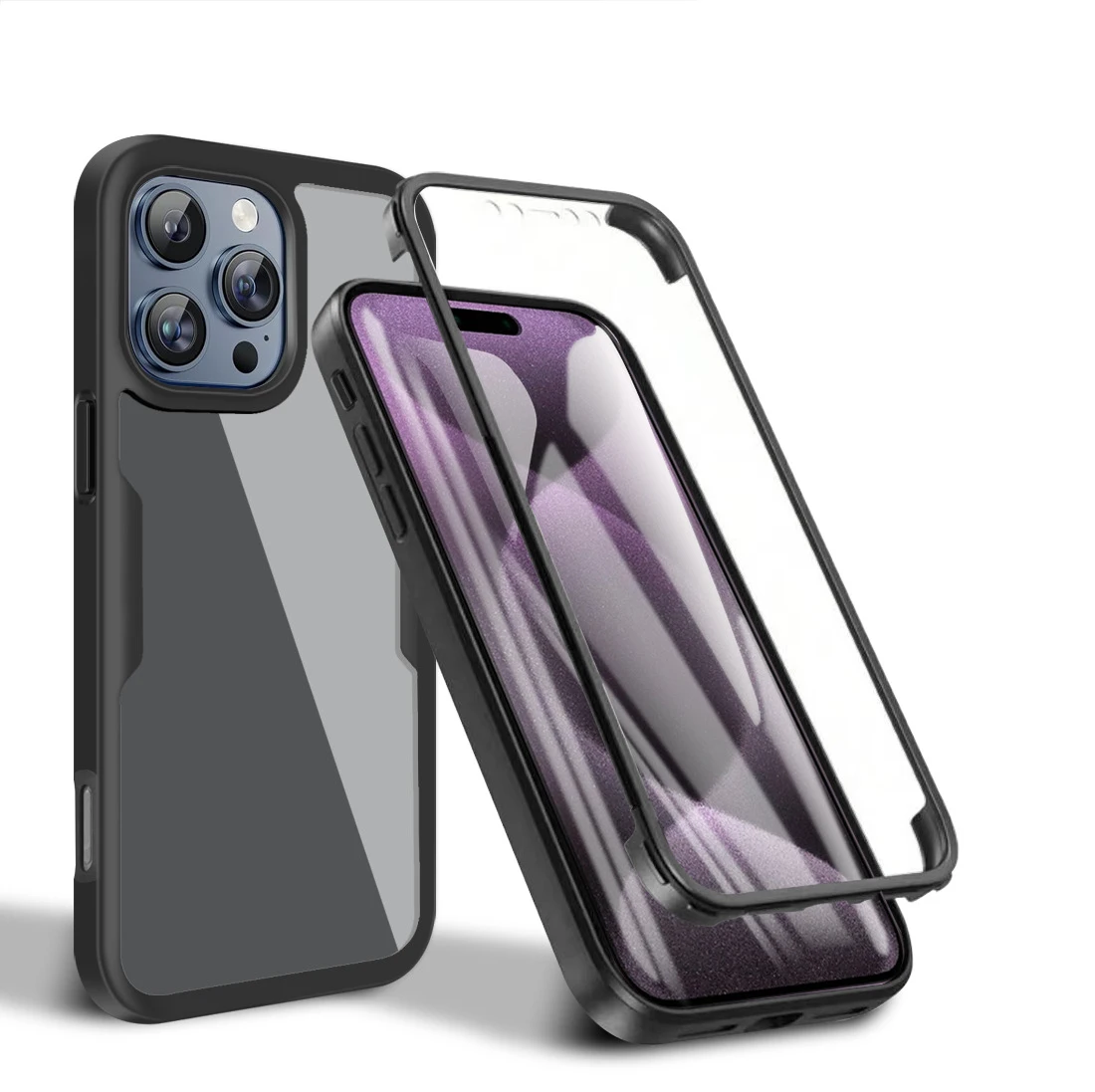 Clear 360° Full Body Silicone Case For IPhone 11-16 Series - Anti-Scratch, Shockproof, Thin Fit