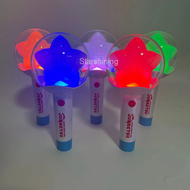 Factory ODM OEM Custom LOGO Colorful LED Light Stick Fans Glow Wand Baton Lightstick Pen Light for Concert Events