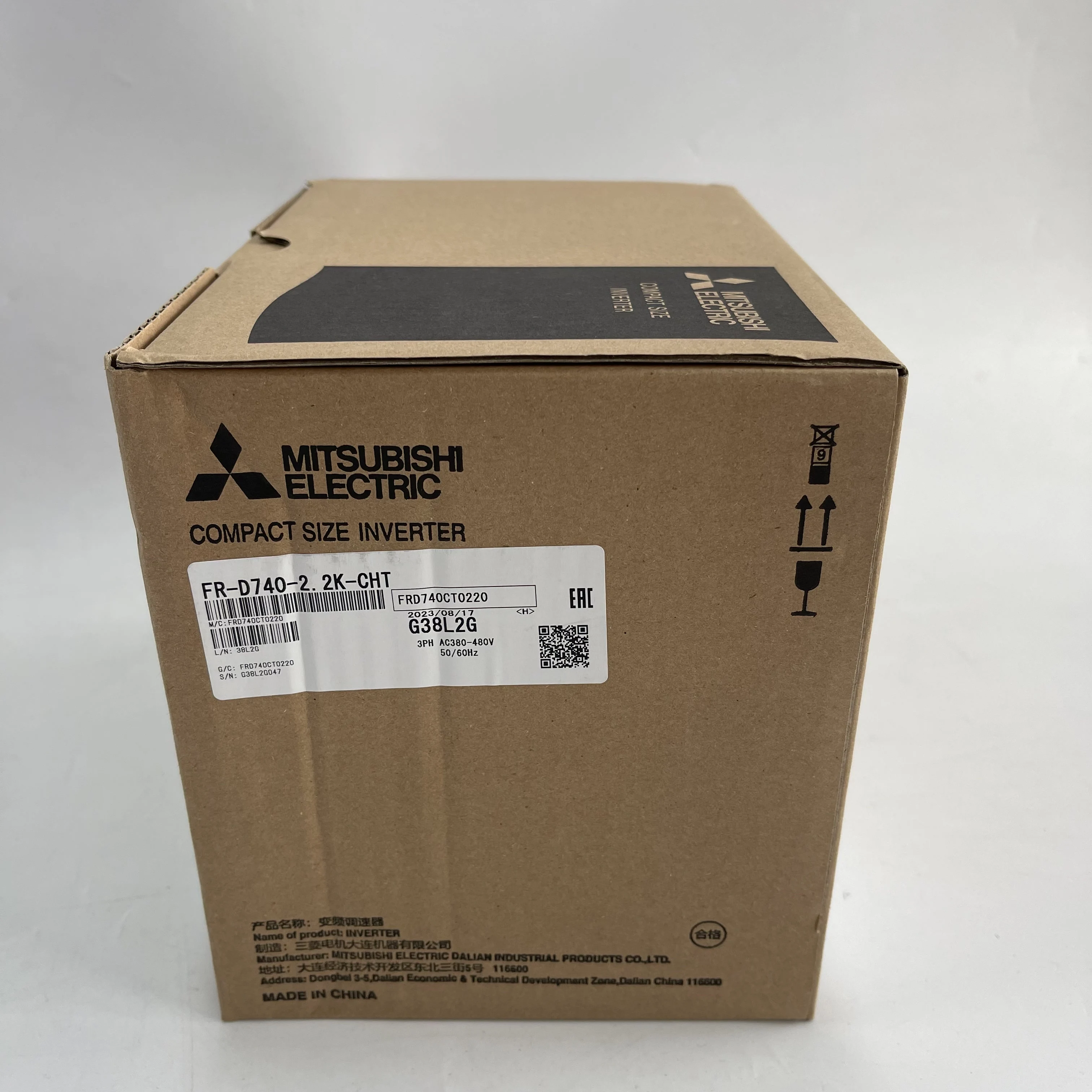 Mitsubishi Variable Frequency Drive VFD FR-D740-2.2K-CHT Mitsubishi Variable Frequency Drive VFD FR-D740-2.2K-CHT