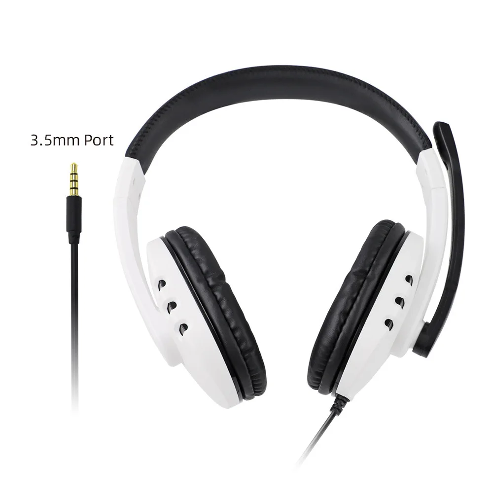 Sonido estéreo y micrófono auriculares con cable para PS5 PS4 PC Sonido estéreo y micrófono auriculares con cable para PS5 PS4 PC