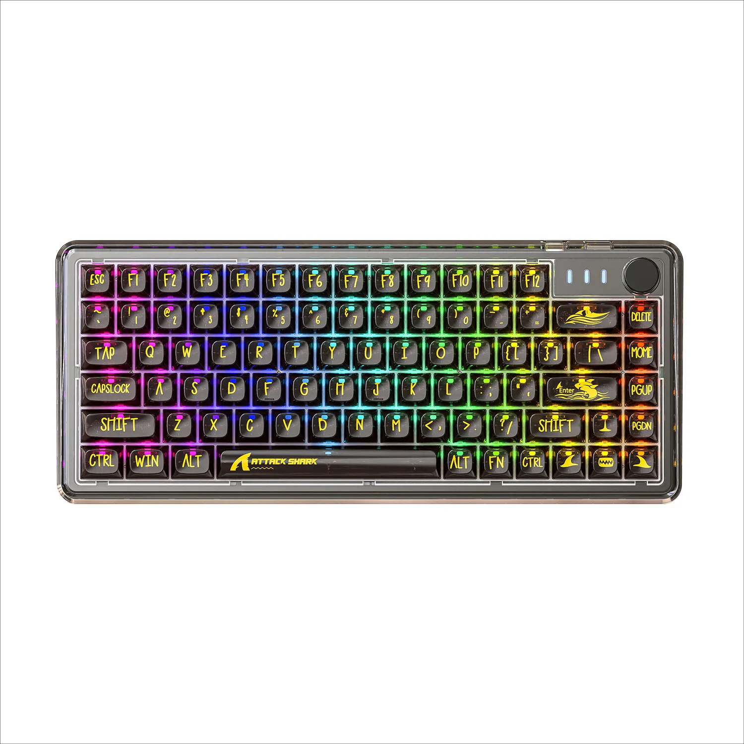 Attack Shark K75 - Transparent Hotswap Esports Keyboard