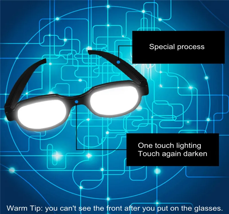 New Creative Japan Anime Led Light-up Glasses Role-playing