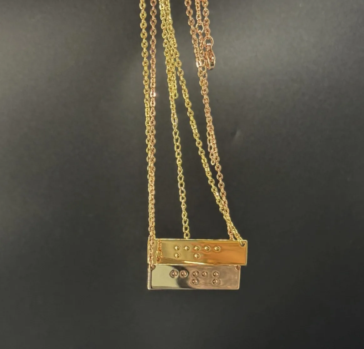 Custom Engraved Morse Code Necklace Mirror Polished Personalized Hidden ...