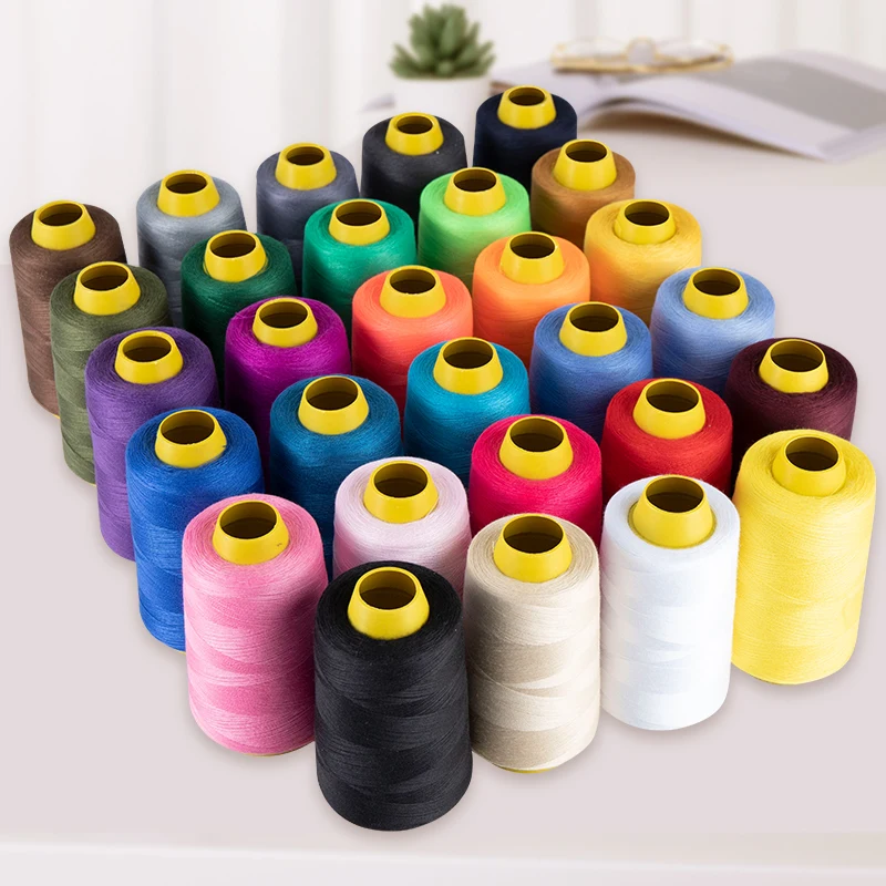 100g Wholesale Multicolor 100 Polyester Filament High Strength Sewing