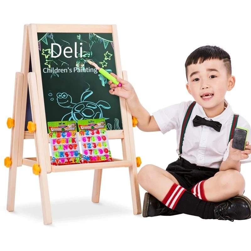Deli 8772 детская доска для рисования Многофункциональная подставка хранения книжек с картинками высокого