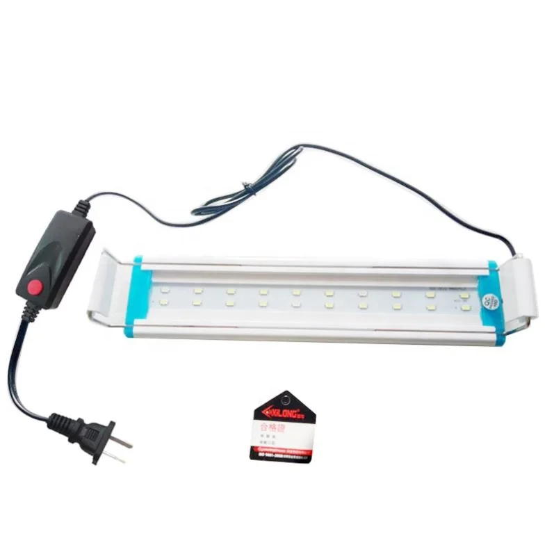 lámpara de acuario soporte de luz retráctil xilong led lámpara promoción ms  serie azul y blanco luz soporte