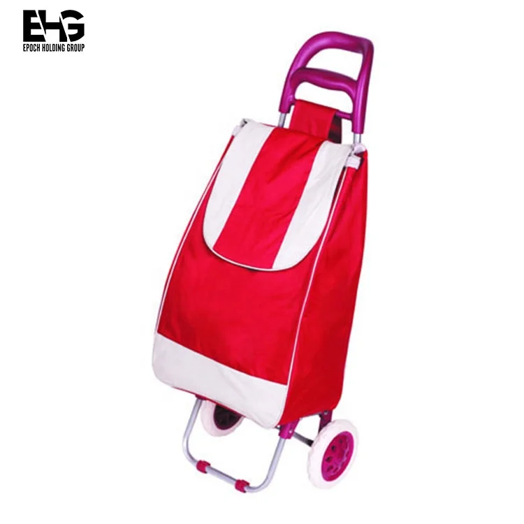 Foldable Reusable Cotton Shopping Cart Bag Folding Shopping Trolley Bag