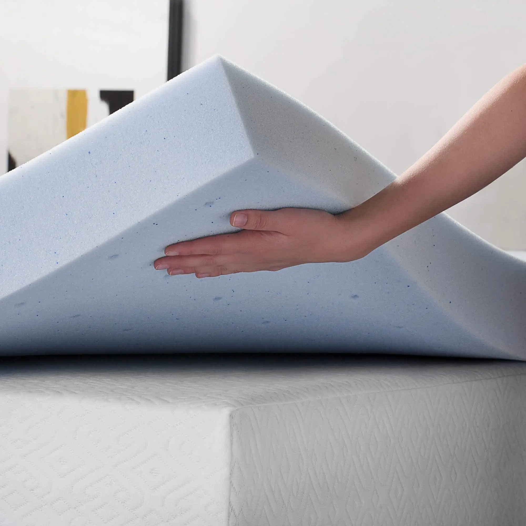 Lucid Limited 4' Gel Memory Foam Topper with Cover -Full