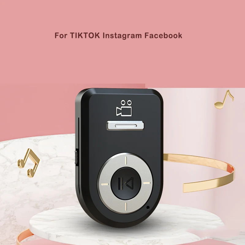 Mobile Phone Remote Control Wireless Self Timer Video Page Turning Shutter Wireless Remote for Kindle Tik Tok IOS and Android