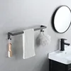 Horizontal bar towel rack