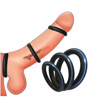 Rings for Erection Enhancing, Delay Ejaculation Adult Sex Toys for Men or Couple