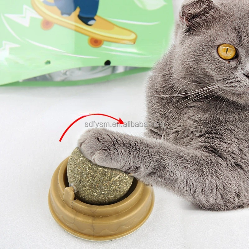 Contain Catnip Snack Lollipop Cat Toys Interactive Ball Catnip Sucker ...