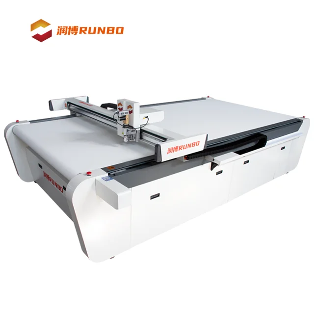 Runbo Automatic CNC Vibration Knife Cutting Machine for Leather Featuring Core Components Pump Motor Bearing Gear
