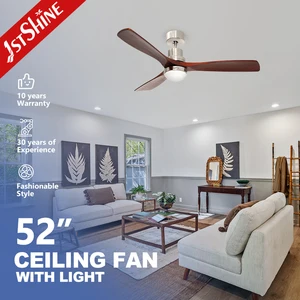 1stshine Ceiling Fan Restaurant 220 Volt DC Motor Domestic Ceiling Fan with Led Light Remote