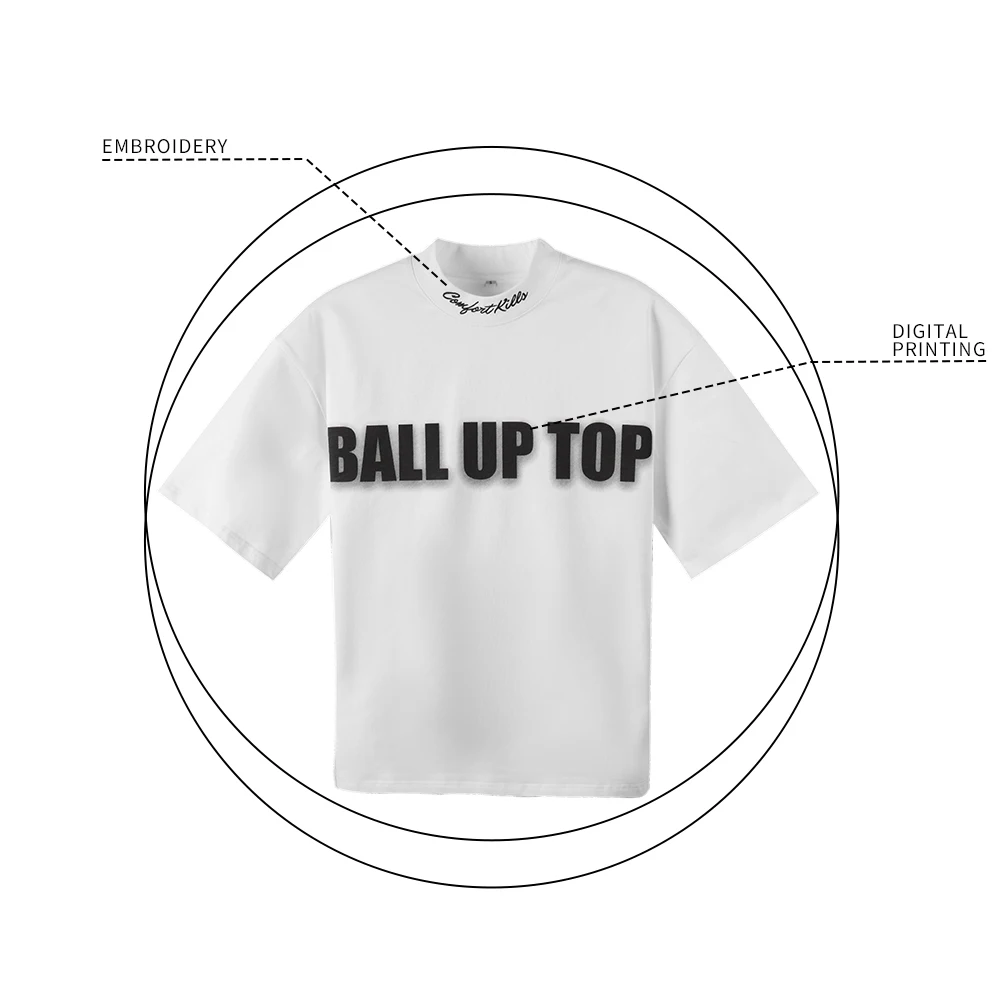 product 300gsm oversized 100cotton heavyweigh tshirt for men drop shoulder custom logo digital printing t shirt-2