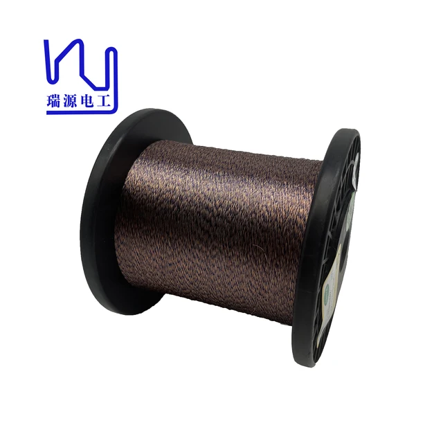 Ruiyuan 2/36 AWG Colored Solderable Enamelled Copper  Litz Wire for Coil Winding