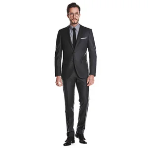 Custom Luxury 100% Wool Slim Fit Formal Business Dress Pant Coat Blazer Men Suit Sets for Men