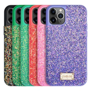 PULOKA Luxury Bling Girl Mobile Cover Glitter Cell Phone Case for iPhone 11 Pro Max Phone Case for iPhone 12 Pro Max Case