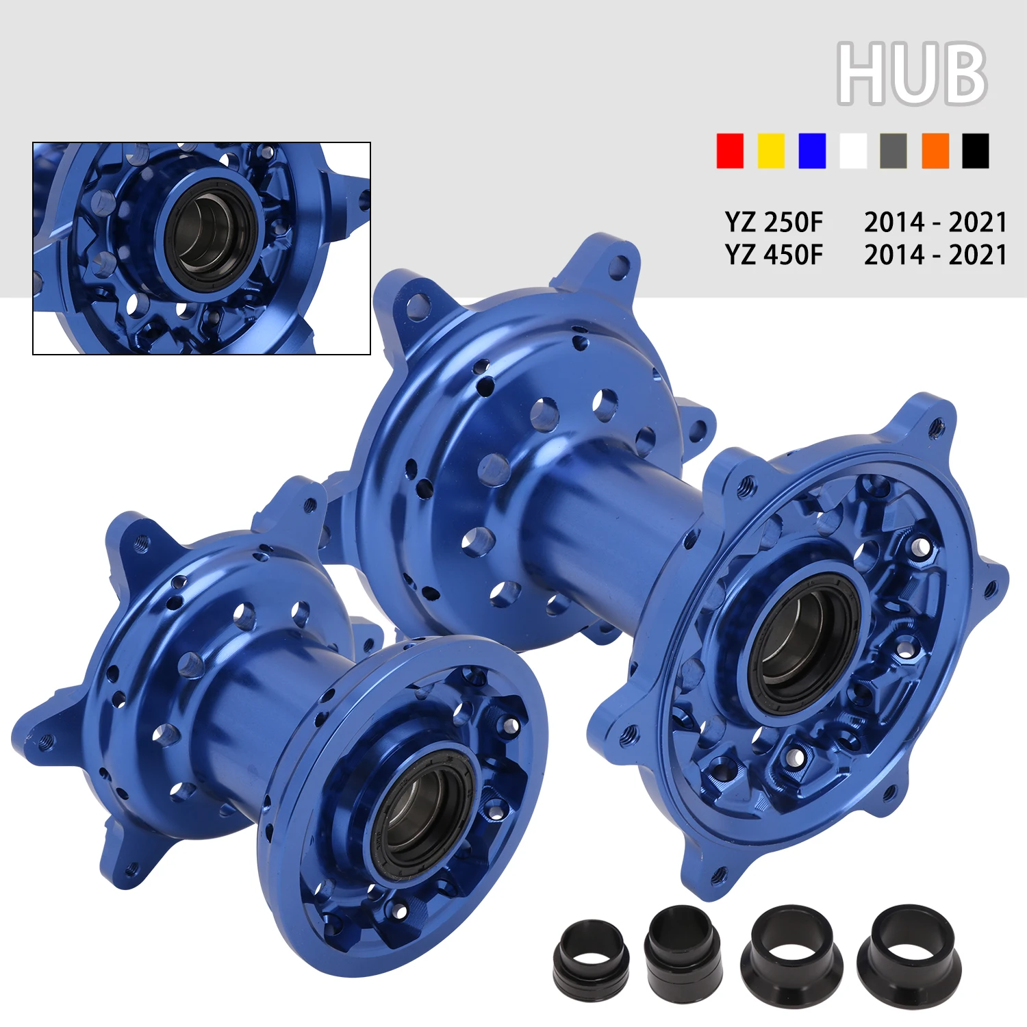 JFG  Anodized Motocross YZ250F  Hub Sets Aluminum Motorcycle  Accessories  MX YZ 450F  Wheel Hub for YAMAHA
