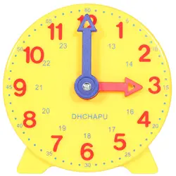Horloge D'apprentissage 4 Pouces Pour Enfant - Modèle 12/24 Heures Avec Aiguilles Colorées - Outil Pédagogique école
