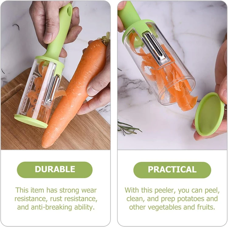 Novelty Multifunctional 2 In 1 Peeling Knife Fruit Vegetable Peeler