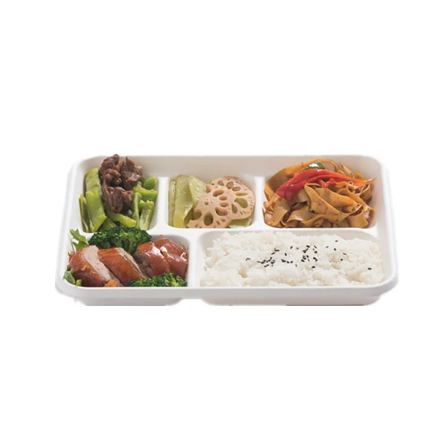 ECO-Friendly Extra Strength White Bagasse Cake Plates Biodegradable and Disposable