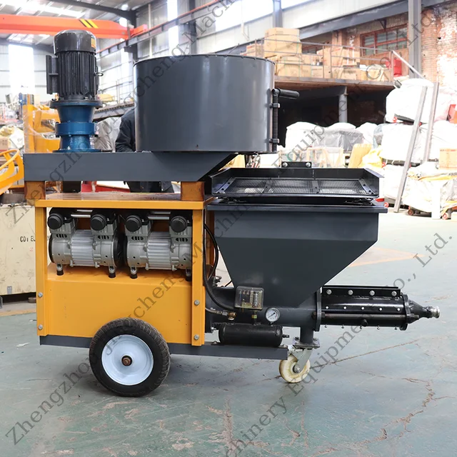 Heavy Duty Mortar Spraying Machine Industrial Grade Concrete Plasterer with Durable Motor for Commercial Construction Sites