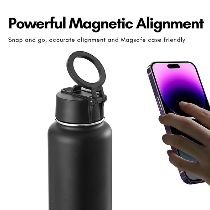 Magnet Lid Water Bottle with Magnetic Cell Phone Holder 32oz Stainless Steel Double Wall Insulated Water Flask| Alibaba.com Magnet Lid Water Bottle with Magnetic Cell Phone Holder 32oz Stainless Steel Double Wall Insulated Water Flask| Alibaba.com