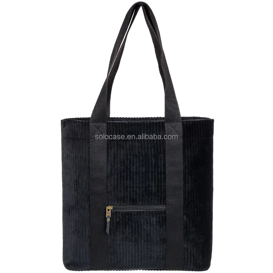 Portable Girls Corduroy Tote Bag